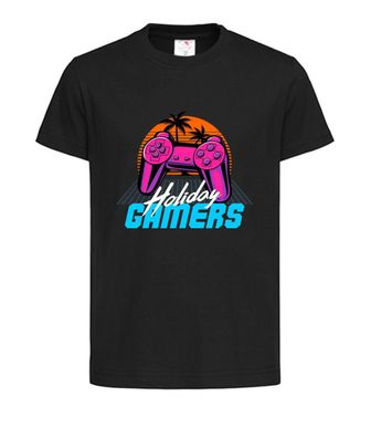 Kinder T-Shirt Unisex-Holiday gamers 80s retro