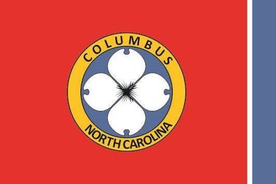 Fahne Flagge Columbus Town (North Carolina) Premiumqualität