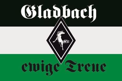 Fahne Flagge Gladbach ewige Treue Premiumqualität