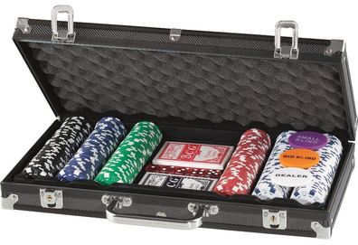 Premium PokerSet in AluKoffer 300 PokerChips Pokerkoffer Poker Casino Jetons