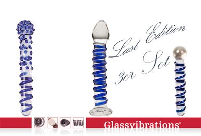 Glassvibrations Glasdildo 3er Paket °03 Glas Dildo Sexspielzeug Plug Sex Massagegerät