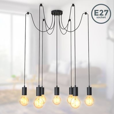 LED Pendelleuchte Spinnen-Lampe Hängelampe Retro Vintage individuell DIY-Lampe