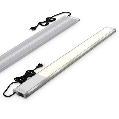 LED Unterbau-Leuchte Lampe 10W Küchen Aufbau-Strahler Lichtleiste Schrank silber