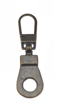 1 Zipper 4cm bronze metall Ersatz Reißverschluss Verschluß leicht zu tauschen