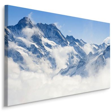 CANVAS Leinwandbild XXL Wandbilder Kunstdruck Alpen in der Schweiz 184