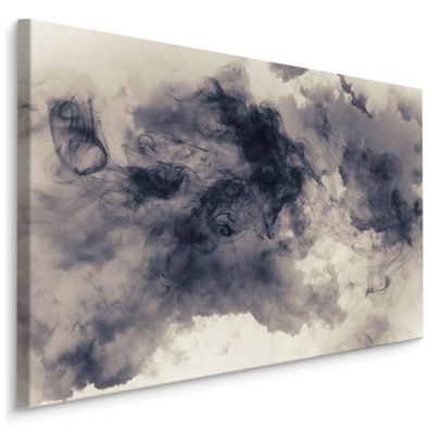 CANVAS Leinwandbild XXL Wandbilder Abstrakt Wolken Rauch NEBEL Wohnzimmer 950