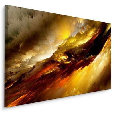 CANVAS Leinwandbild XXL Wandbilder abstraktes Gewitter Himmel 3D 960