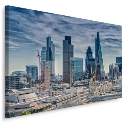 CANVAS Leinwandbild XXL Wandbilder Kunstdruck Londoner Wolkenkratzer 167