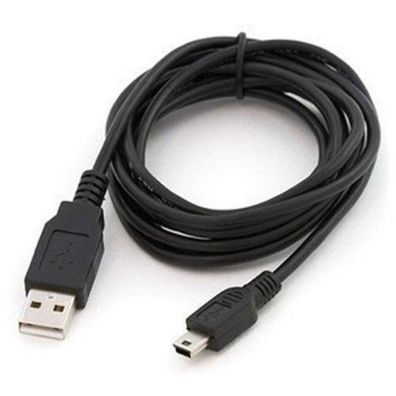 1 Stück schwarzer USB 2.0 ein Stecker auf Mini-BM-Kabeladapter