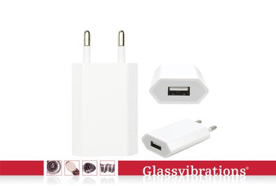 Glassvibrations USB Steckdose Ladegerät - 220V Universal Netzteil 5V für Vibratoren