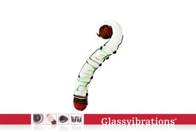 Glassvibrations Glasdildo Rosenstock Glas Dildo Sexspielzeug Lust Sex Massagegerät