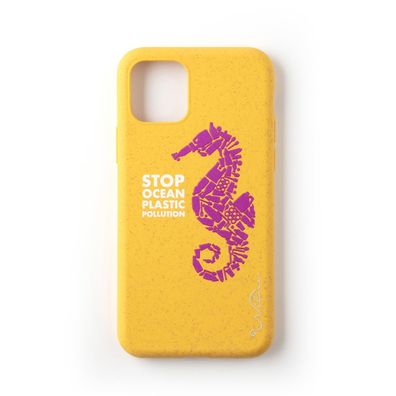 Wilma Stop Plastic Seahorse für Apple iPhone 11 Pro - Gelb