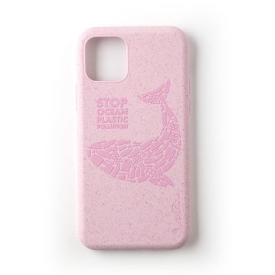 Wilma Stop Plastic Matt Whale für Apple iPhone 11 Pro - Pink