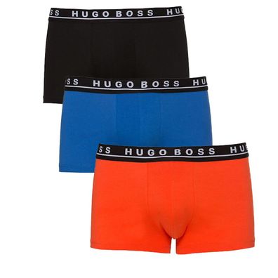 HUGO BOSS Boxershorts im 3er Pack B3 Schwarz/ Blau/ Orange S-XL