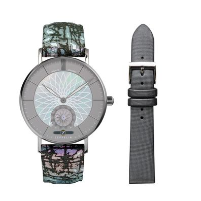 Zeppelin Monotimer Damen Armbanduhr Mandala 8131-3, Ersatzband Einzeiger Ronda-Werk