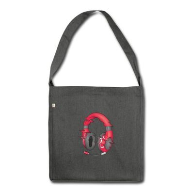 Schultertasche aus Recycling-Material personalisierbar