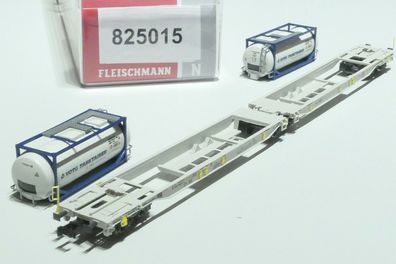 Fleischmann N DB AG AAE 6achs Dobbeltaschenwagen T200 VOTG grau 825015 NEU OVP