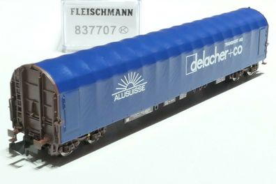 Fleischmann N ÖBB 4achs Schiebeplanenwagen blau 837707 NEU OVP