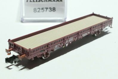 Fleischmann N DR 2achsiger Rungenwagen braun 825738 NEU OVP