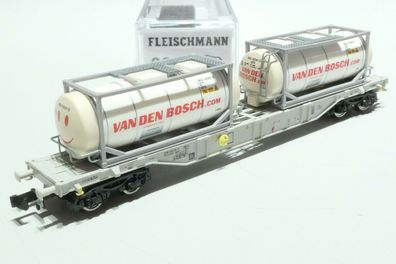 Fleischmann N AAE 4achs. Containerwagen grau 825211 NEU OVP