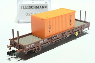 Fleischmann N SNCF 2achsiger Rungenwagen braun 825736 NEU OVP