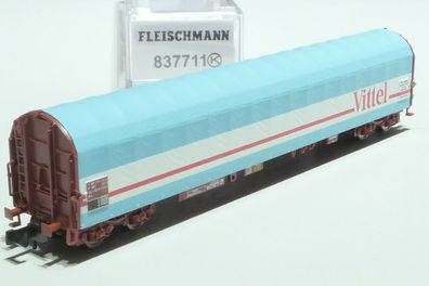 Fleischmann N SNCF 4 achs Schiebeplanenwagen Vittel blau 837711 NEU OVP