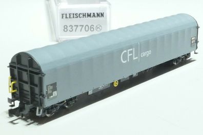 Fleischmann N CFL Carog 4 achs Schiebeplanenwagen grau 837706 NEU OVP