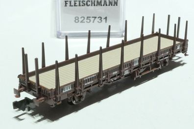 Fleischmann N ÖBB 2achsiger Rungenwagen braun 825731 NEU OVP