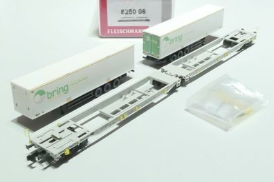 Fleischmann N DB AG AAE 6 achsiger Doppeltaschenwagen T2000 BING 825006 NEU OVP