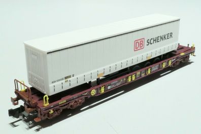 Fleischmann N DB AG AAE 4 achsiger Taschenwagen T3 Schenker braun 825050 NEU OVP