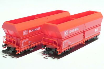 Fleischmann N DB Schenker 2x 4 achsiger Schüttgutwagen rot 852318 NEU OVP