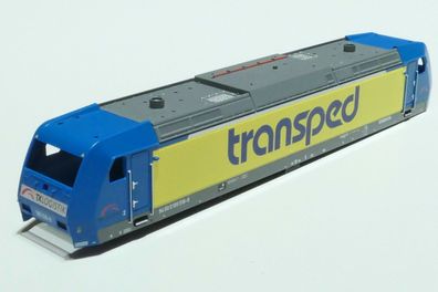 E97 Fleischmann 1x Gehäuse für DB AG 185 518-8 Transped blau gelb 738704