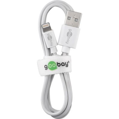 Goobay USB Sync- & Ladekabel für iPod, iPhone, iPad; DAT für Apple 1,0 m