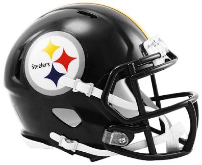 NFL Football Mini Helm Pittsburgh Steelers Speed Riddell Footballhelm 095855991337