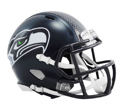 NFL Football Mini Helm Seattle Seahawks Speed Riddell Footballhelm 095855991375