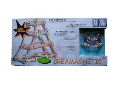 Magnetspiel Creamagnetic 104 Teile Magnetset Baukasten Magnet Magnetspielzeug