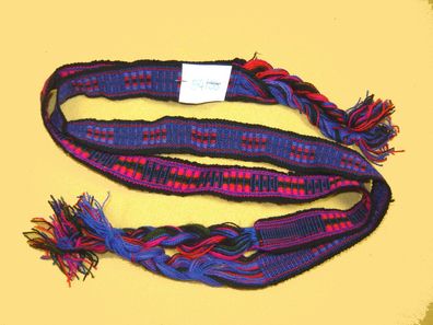 2x buntes Hutband Westernhut Cowboyhut Inkaband handgewebt für Größe 54-55 Nr17