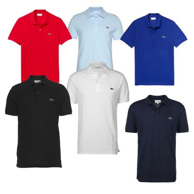 Lacoste Polo Shirt Herren Men Freizeit Polohemd SLIM Fit Farbwahl, S-XL