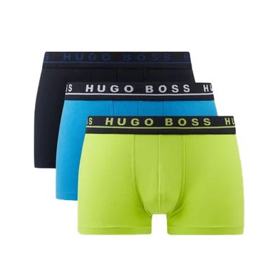 HUGO BOSS Boxershorts im 3er Pack B5 Schwarz/ Gelb/ Blau S-XL
