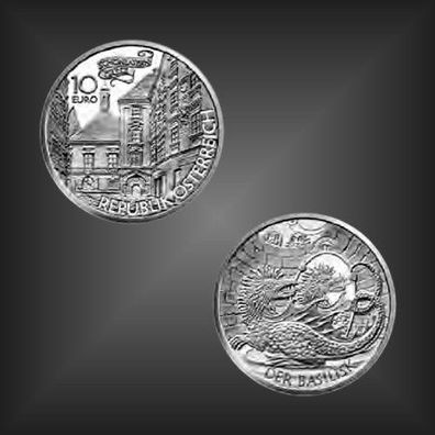 10 EURO Silbermünze "Basilisk" Österreich Austria 2009