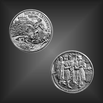10 EURO Silbermünze "Richard Löwenherz" Österreich 2009