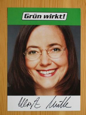 Die Grünen Politikerin Kerstin Müller - handsigniertes Autogramm!!!