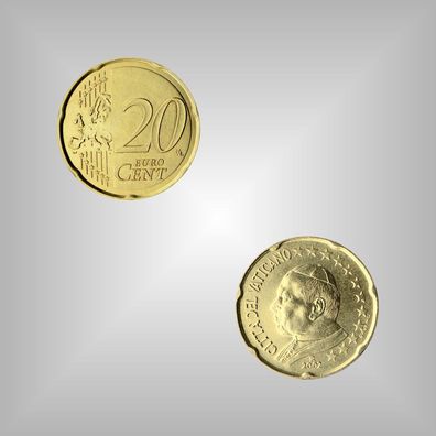 Original 20 EURO - Cent Münze Vatikan 2003