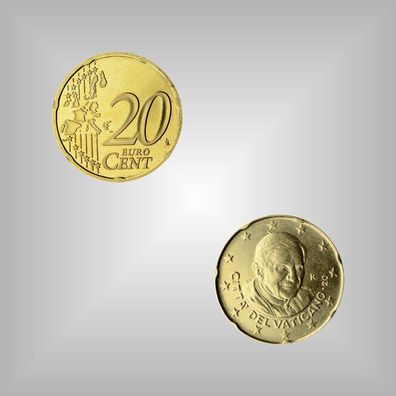 Original 20 EURO - Cent Münze Vatikan 2007