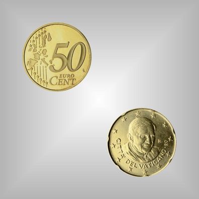 Original 50 EURO - Cent Münze Vatikan 2007