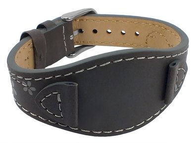 s. Oliver Damen > Unterlagenband Leder grau> SO-3386-LQ Blumenmuster