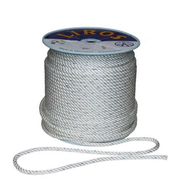 Liros - Polyestertauwerk, Ø 6 mm, Weiß, Festmacher- und Ankerleine