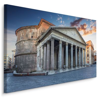 CANVAS Leinwandbild XXL Wandbilder Kunstdruck Panteon Architektur Rom 3D 1343