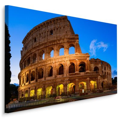 CANVAS Leinwandbild XXL Wandbilder Kolosseum im Rom Ansicht 3D 1353