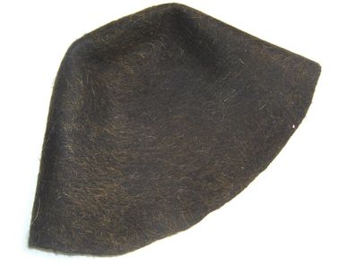 2 Stück Hutstumpen Wolle Filz Stumpen Wolle marine und blau meliert 